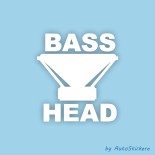 stickere Bass Head