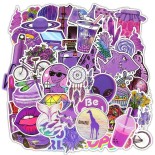 stickere Set 50 stickere - Purple