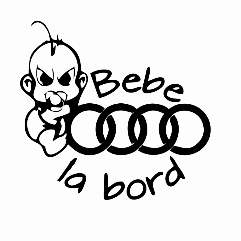 stickere Audi Bebe la Bord