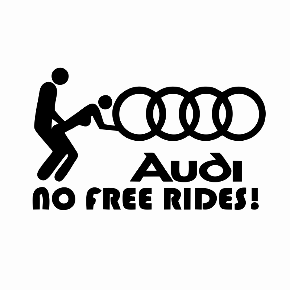 stickere Audi No Free Rides