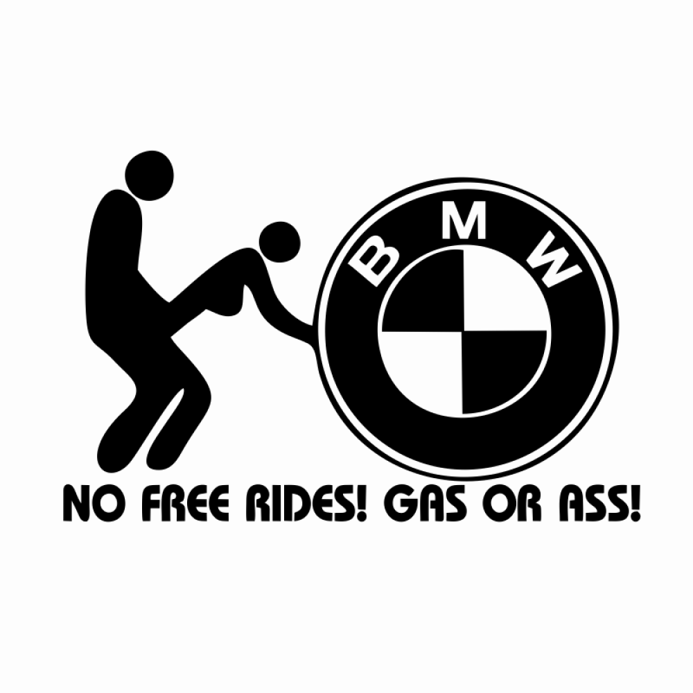 stickere BMW No Free Rides 2