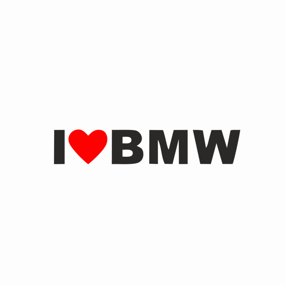 stickere I Love My BMW 4