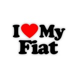 stickere I Love my Fiat 1