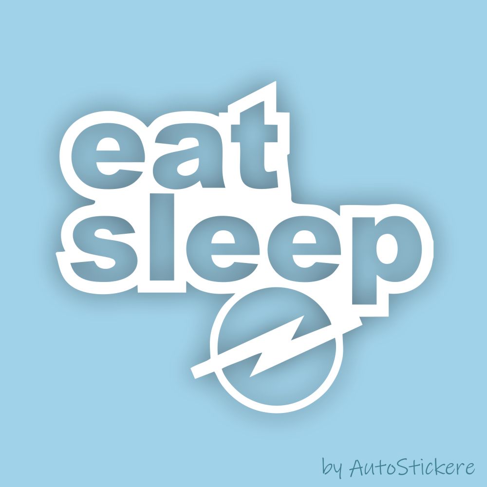 stickere Eat Sleep Opel 1