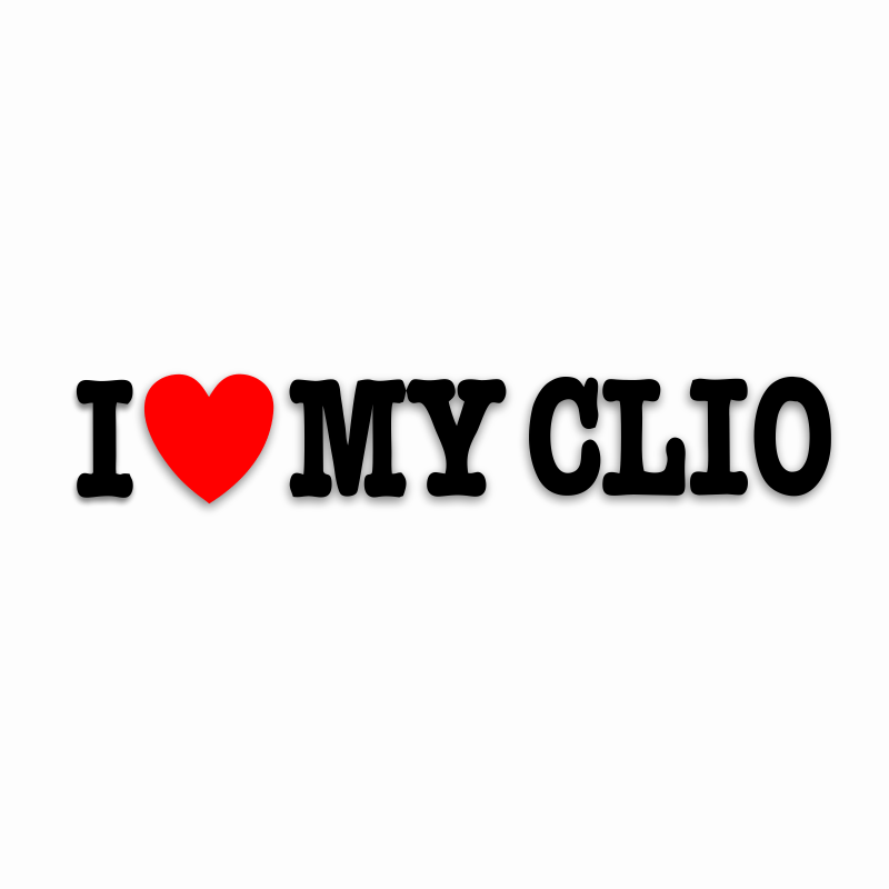 stickere I love my Clio
