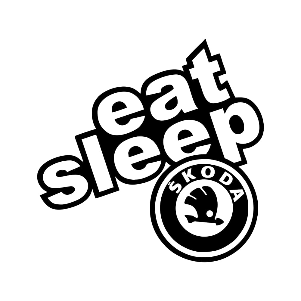 stickere Eat Sleep Skoda