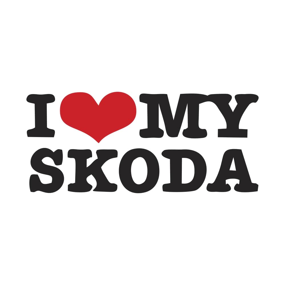 stickere I love my Skoda