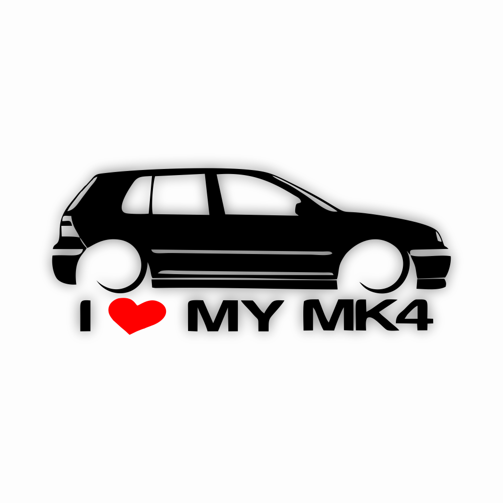 stickere I love my MK4 Golf