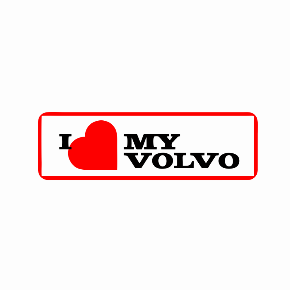 stickere I Love My Volvo 2