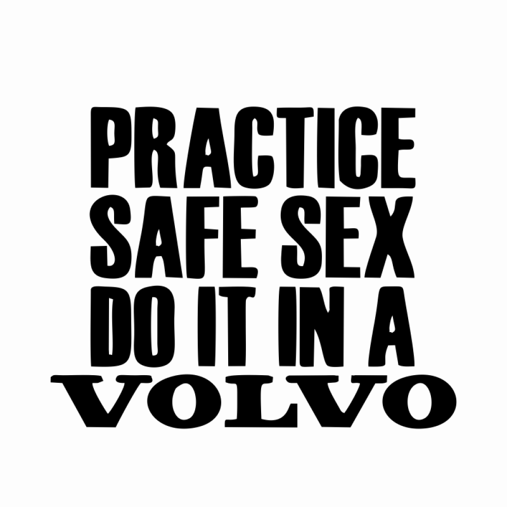 stickere Practice Safe Sex - Volvo