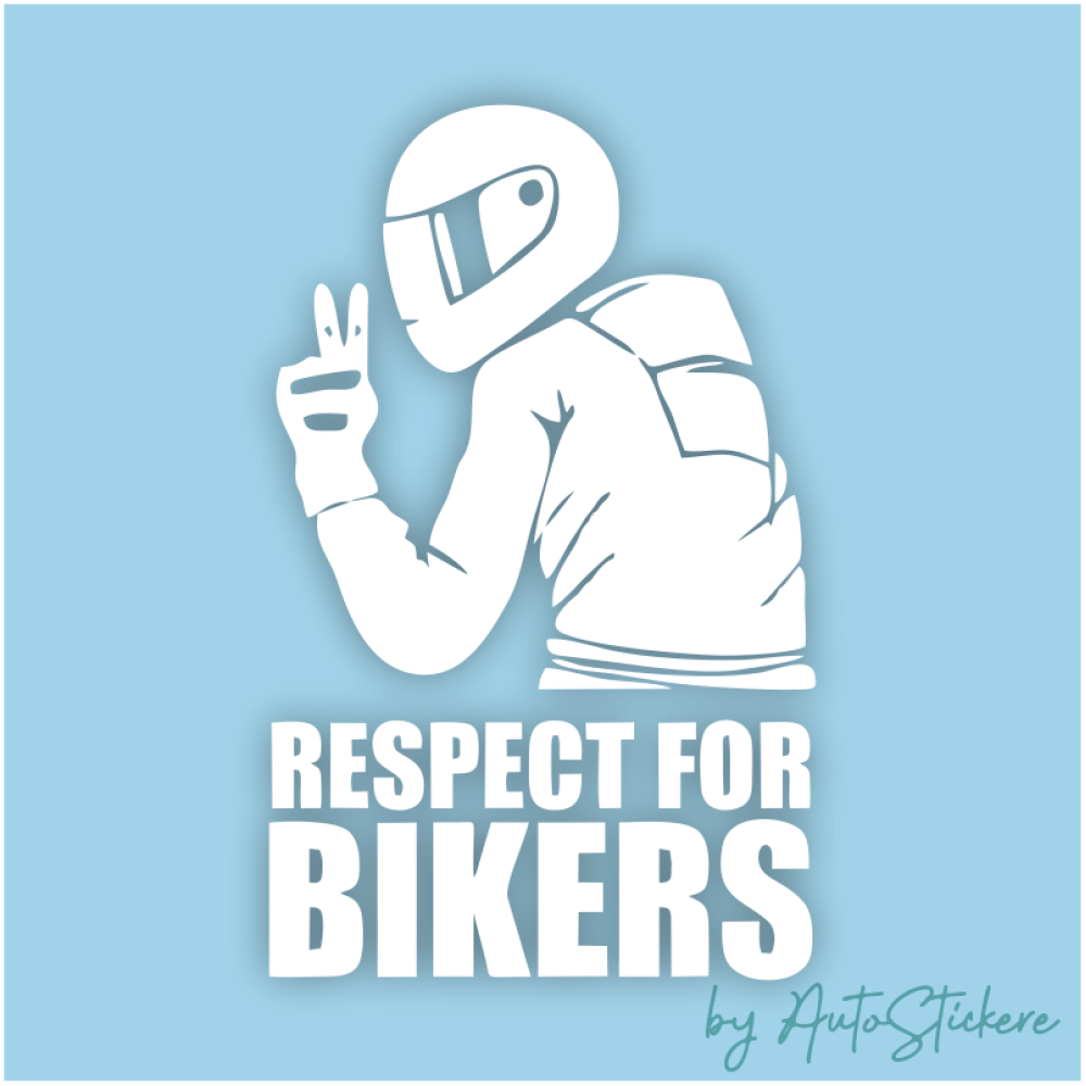 stickere Respect for Bikers