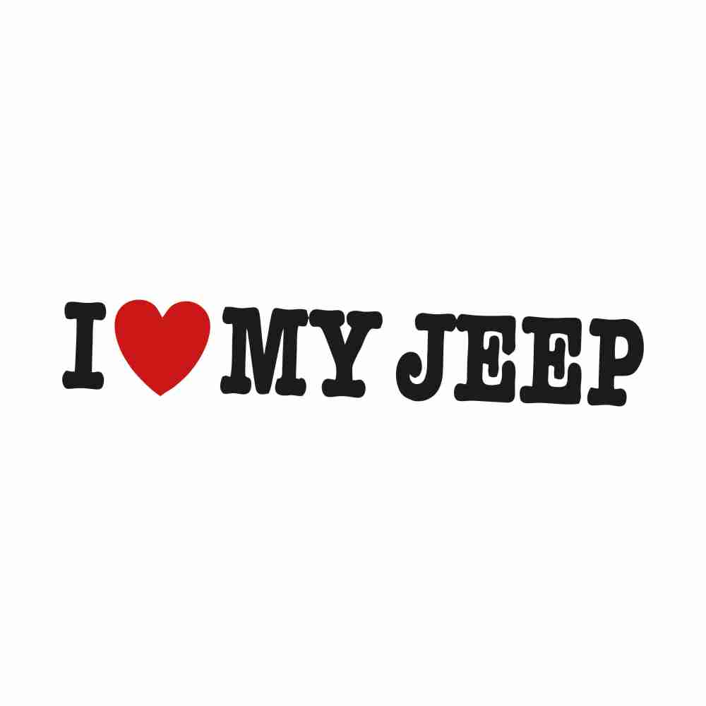 stickere I love Jeep