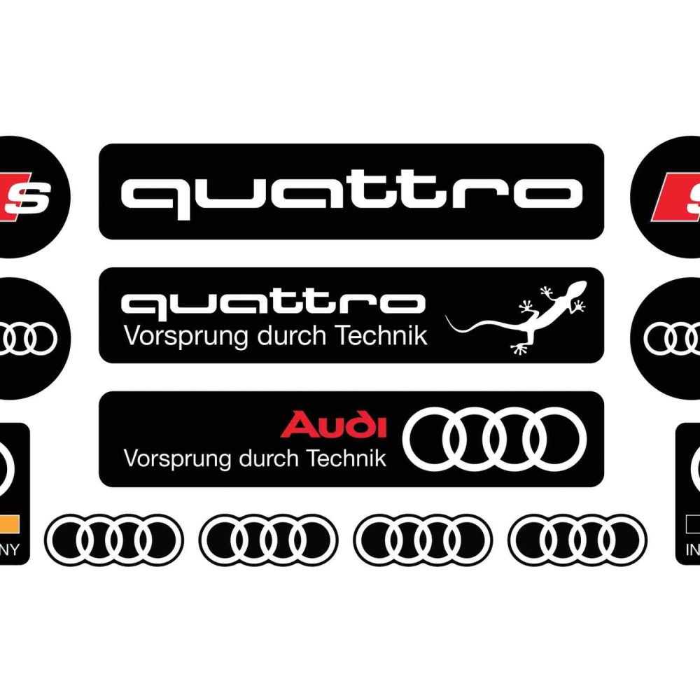 stickere Set Stickere 3D Audi