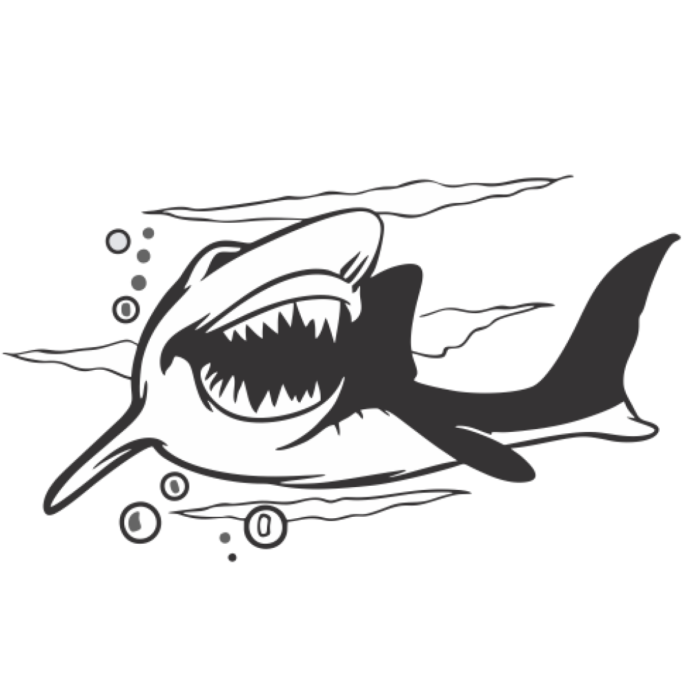 stickere Shark Art