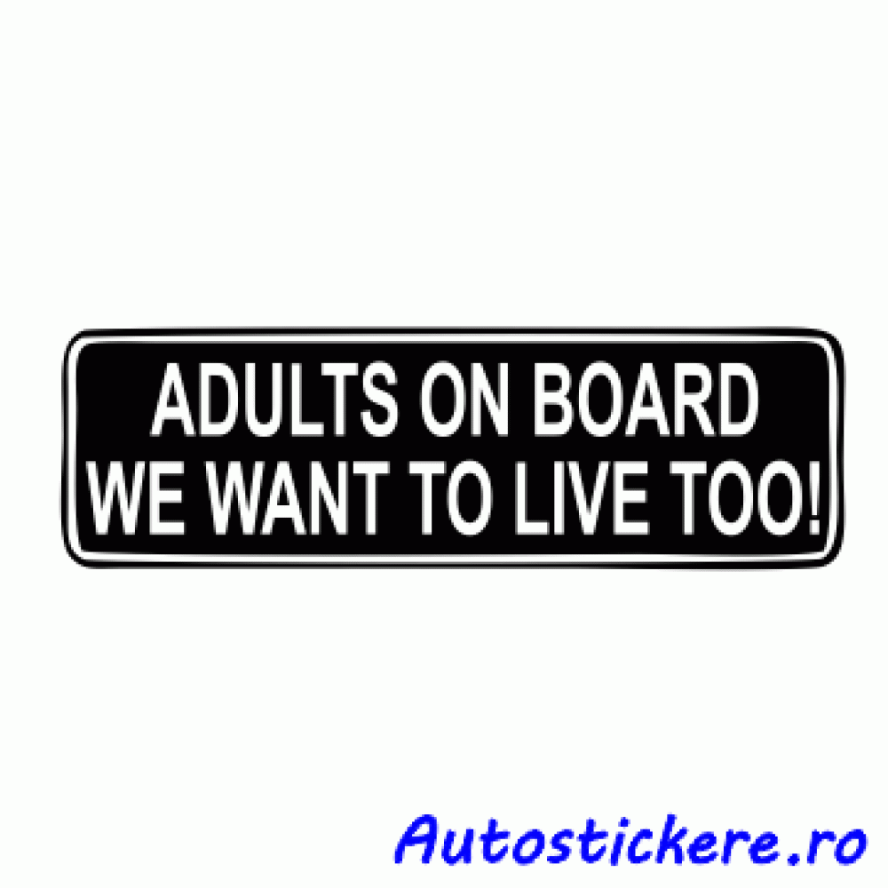 Sticker Adults on board