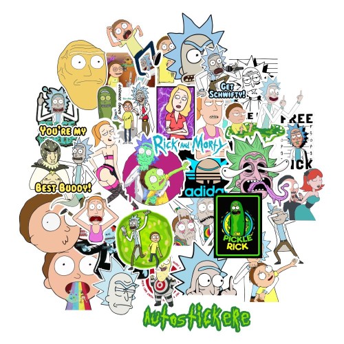 Set 35 Stickere Rick and Morty Set 35 Stickere Rick and Morty