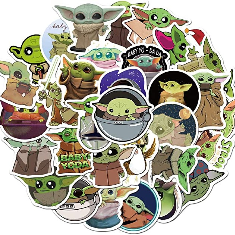 stickere Set 50 Stickere Grogu - Baby Yoda