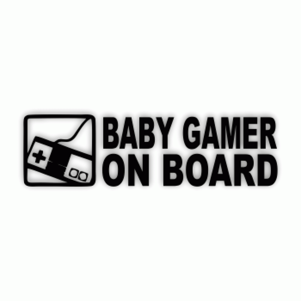 stickere Baby Gamer on board