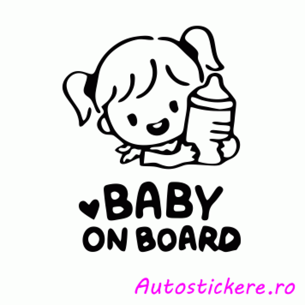stickere Baby Girl On Board
