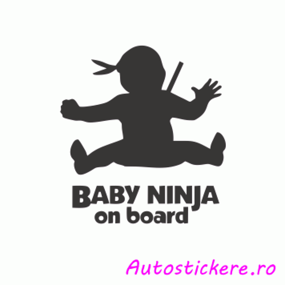 stickere Baby Ninja on Board