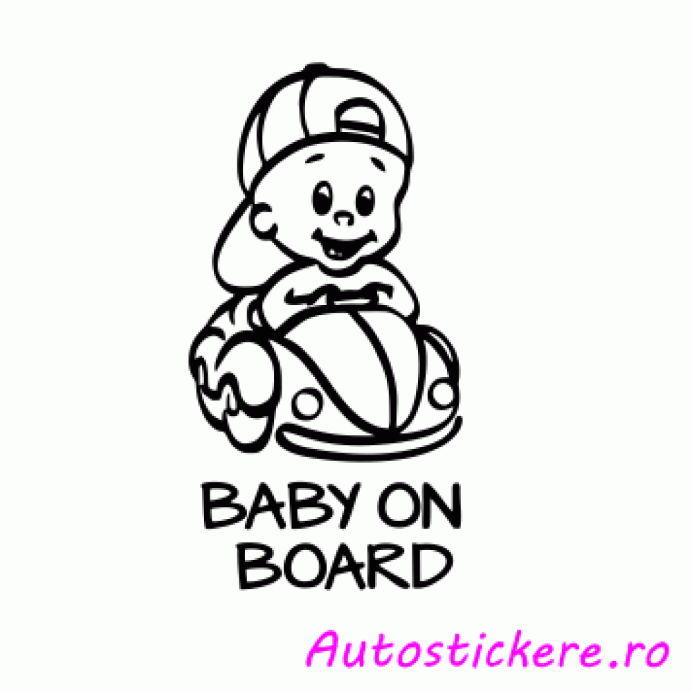 stickere Baby on board CAR