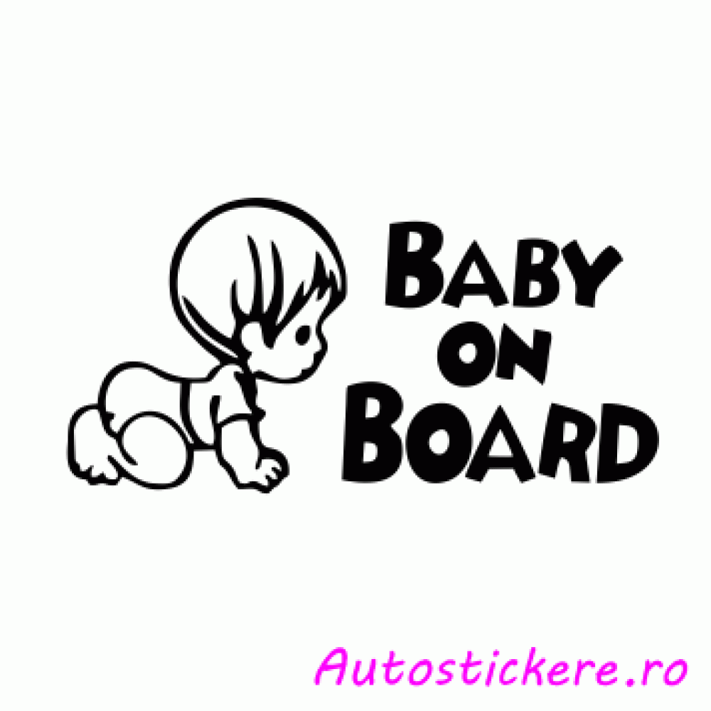 stickere Baby on board Little Boy