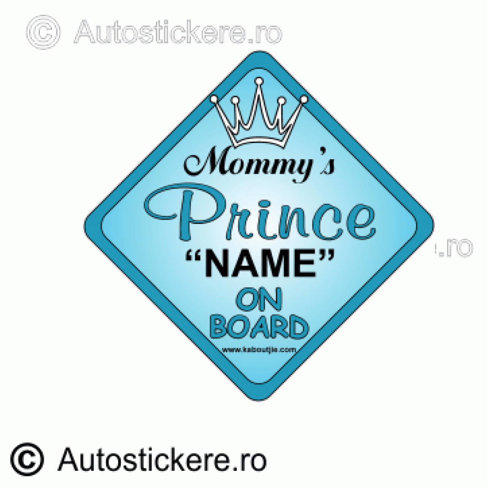 stickere prince name on board